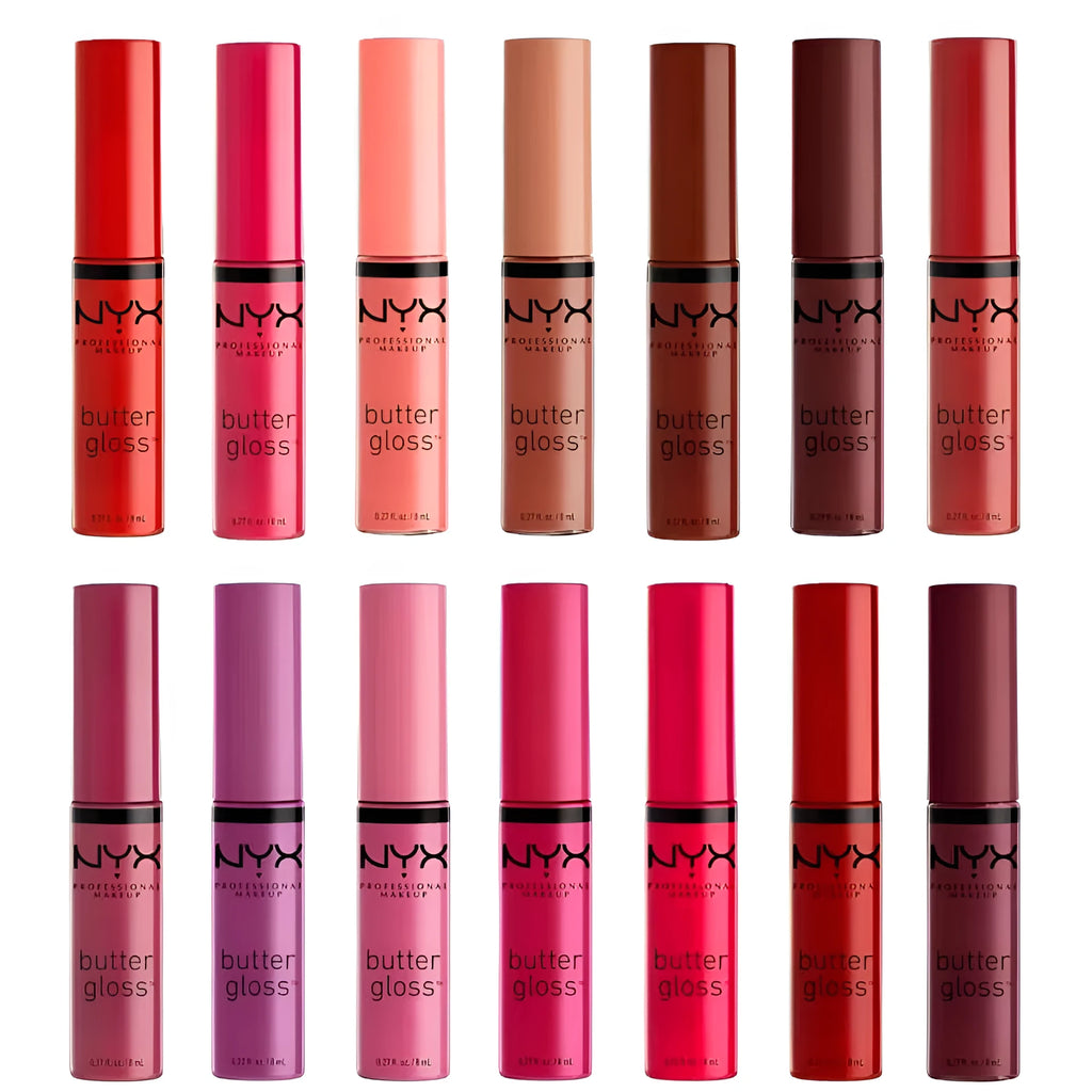 NYX Butter Gloss lip glaze tube in BLG36 SORBET shade with natural finish