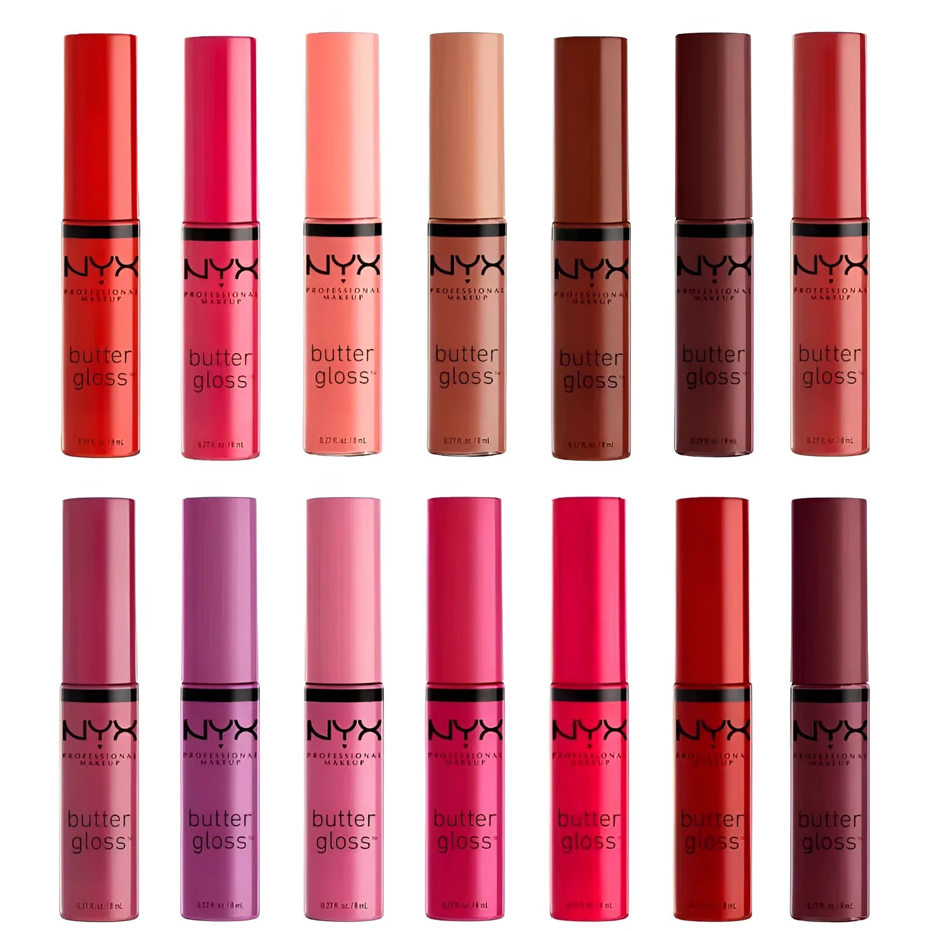NYX Butter Gloss lip glaze tube in BLG36 SORBET shade with natural finish