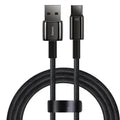 Baseus USB C to USB C fast charging cable for Android phones showing connector detail