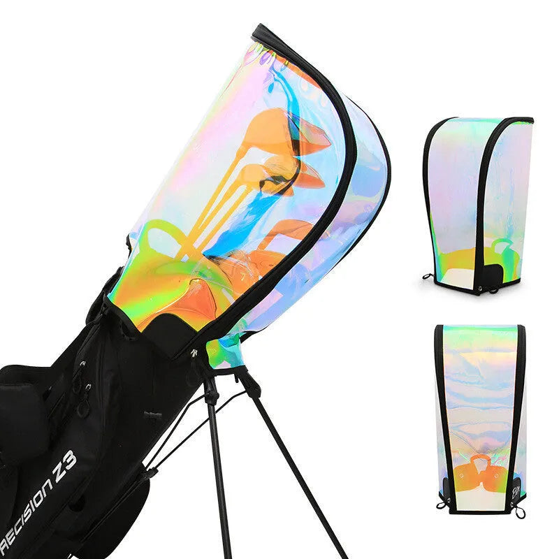 Colourful transparent TPU ball bag cap with adjustable buckle on a sports bag