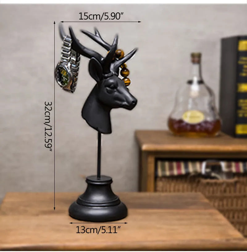 Natural resin animal sculpture home decoration in three colour options showing detailed modelling