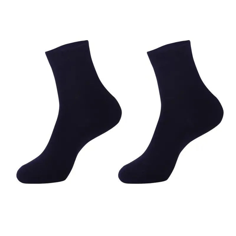 Degner unisex cotton polyester boat socks and tube socks in black white grey – 5 pairs pack