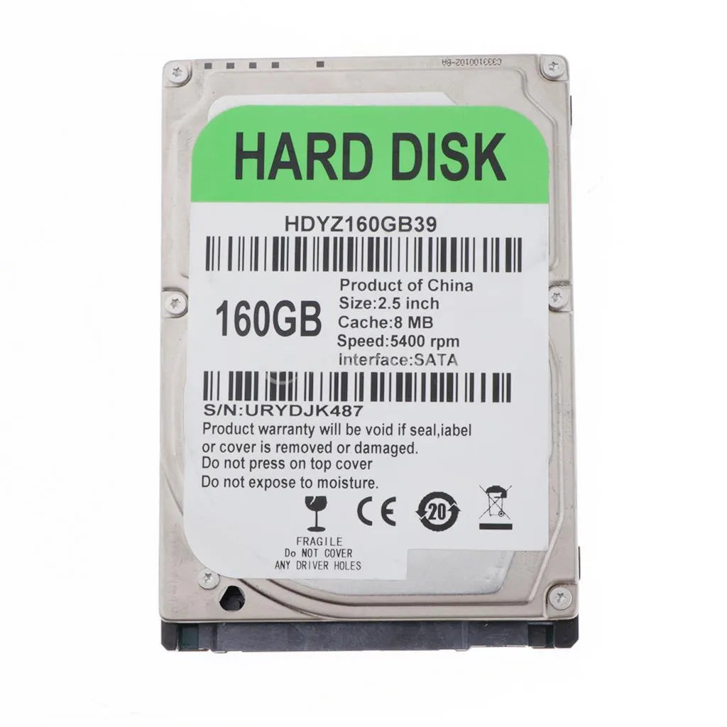 2.5-inch SATA laptop hard drive 5400RPM 8MB cache static bag packaging