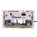 Bluetooth speaker DIY electronic kit with transparent housing and loose components for assembly