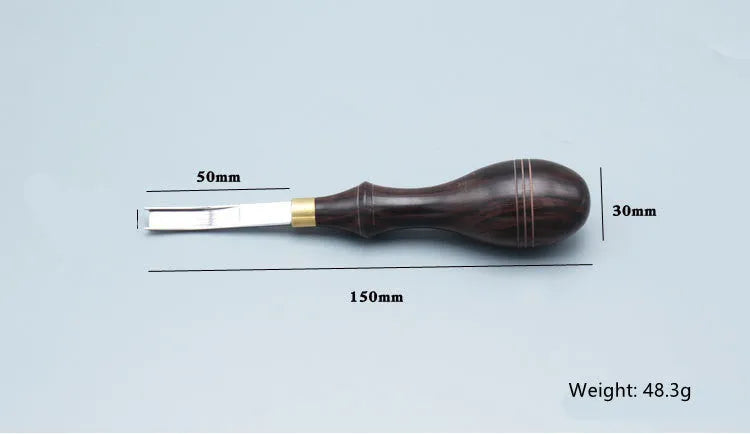 Drum shovel wide shovel edge thinning knife with leather hand tools for blade maintenance