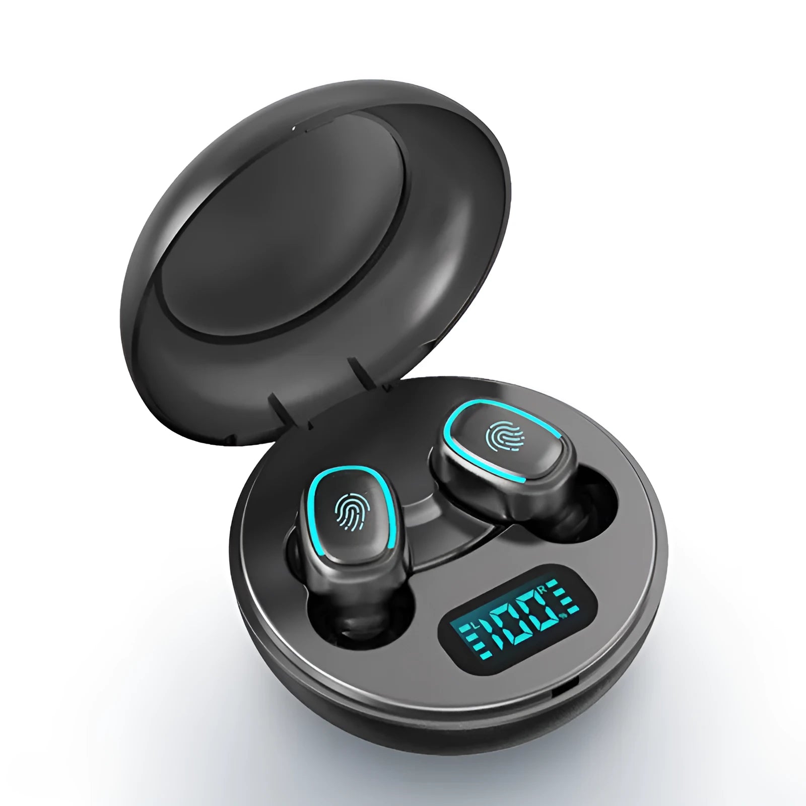 Bluetooth wireless headset with private mould earplug design in white, black, or red colour options