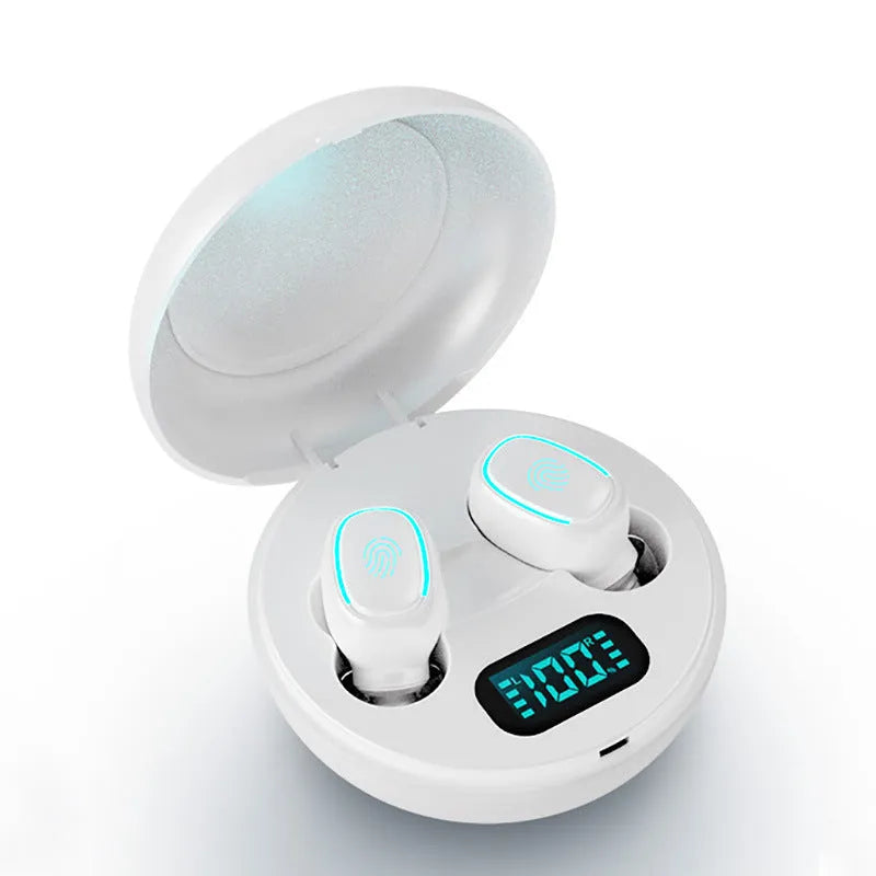 Bluetooth wireless headset with private mould earplug design in white, black, or red colour options