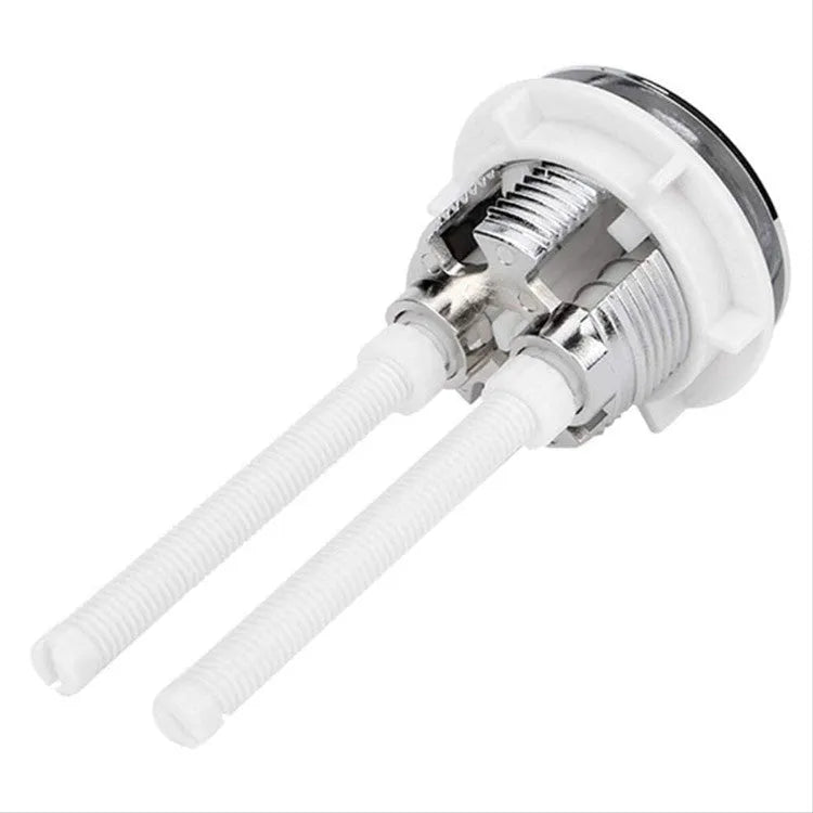 38mm ABS plastic one-piece round double button toilet flush lever and valve