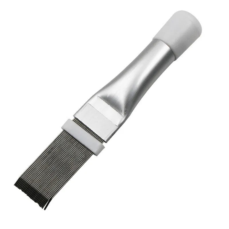 Stainless steel air conditioner fin comb and condenser cleaning brush tool