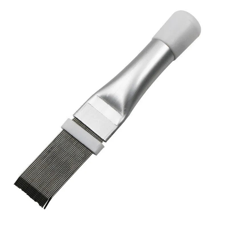 Stainless steel air conditioner fin comb and condenser cleaning brush tool