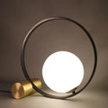 Creative decorative table lamp with iron holder, Nordic post-modern style, offering warm light or white light