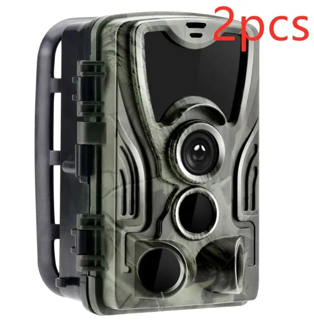 Green cellular trail camera with 16MP sensor for hunting and wildlife monitoring
