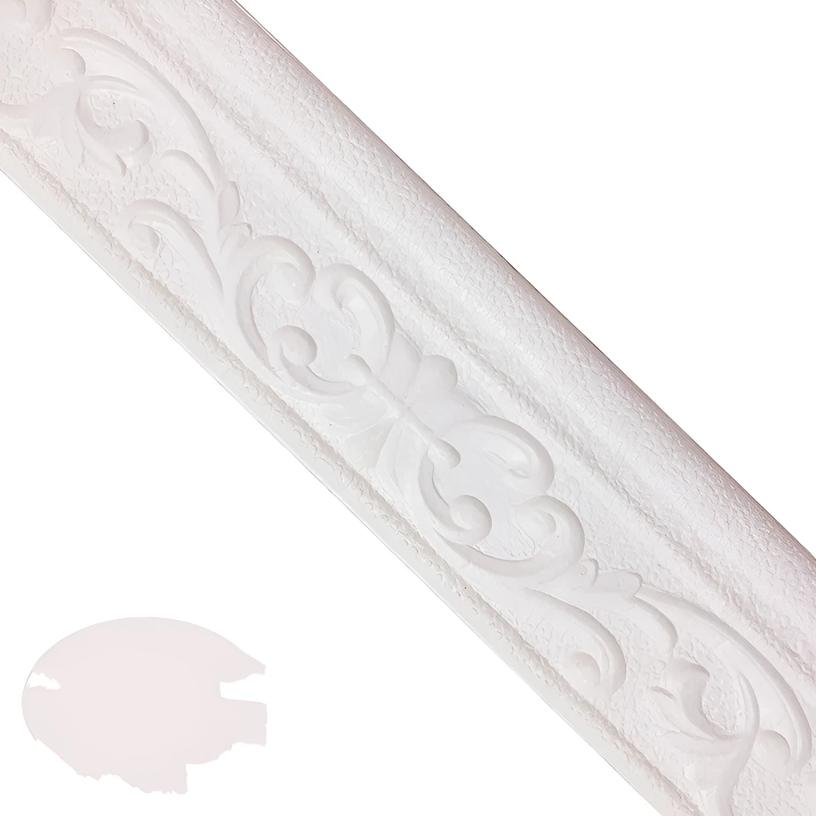 Medium size self-adhesive PVC waistline decorative border with modern grid pattern for living room walls