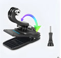 360-degree rotating backpack clip for GoPro and action cameras with aluminium alloy joint