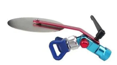 Aluminium alloy airless paint sprayer anti-splash colour separation baffle and trimmer accessory