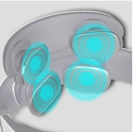 Wireless electronic neck massager with 4D shiatsu and pulse therapy for cervical relief