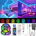 24-key mini Bluetooth DC head RGB controller for 5050 LED strip lights, 5-24V input, 140-degree beam angle