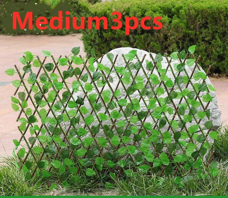 Simulation plastic outdoor wooden fence panel purely handmade in Large size for garden decoration