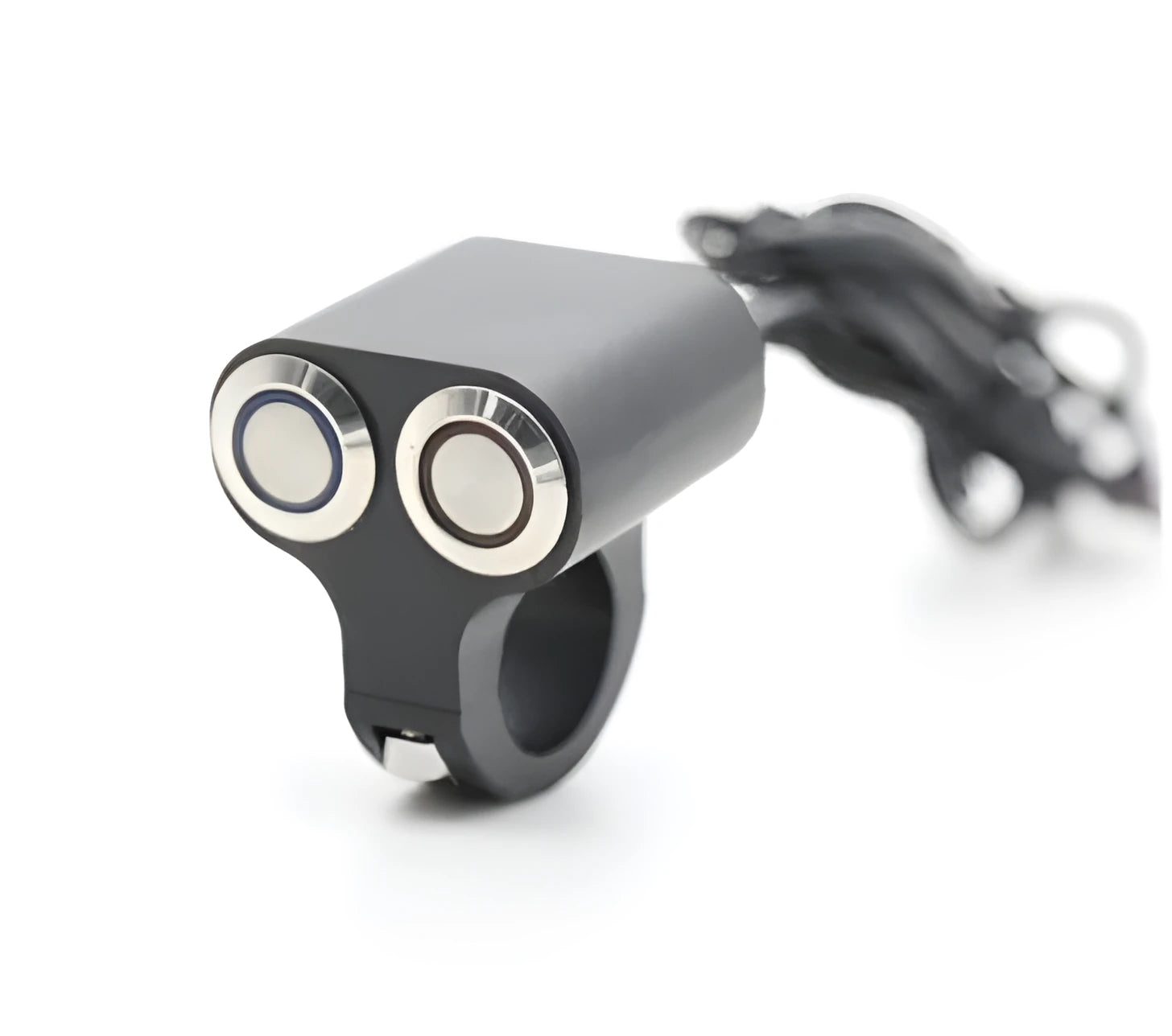 Bosmaa MK32L self-locking motorcycle switch black colour for angel eyes and fog lights