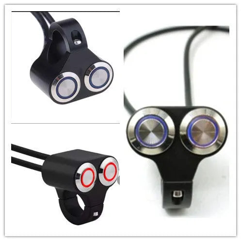 Bosmaa MK32L self-locking motorcycle switch black colour for angel eyes and fog lights