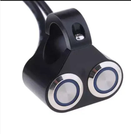 Bosmaa MK32L self-locking motorcycle switch black colour for angel eyes and fog lights