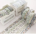 Pattern colour gift box set with salt pocket and sticker for wedding and party favours