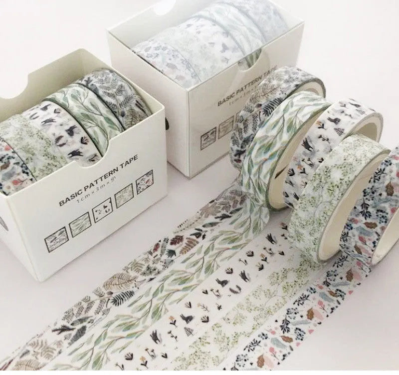 Pattern colour gift box set with salt pocket and sticker for wedding and party favours