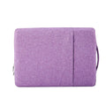 Polyester notebook liner bag in black with zipper opening and telescopic handle for 11 13 15 inch laptops
