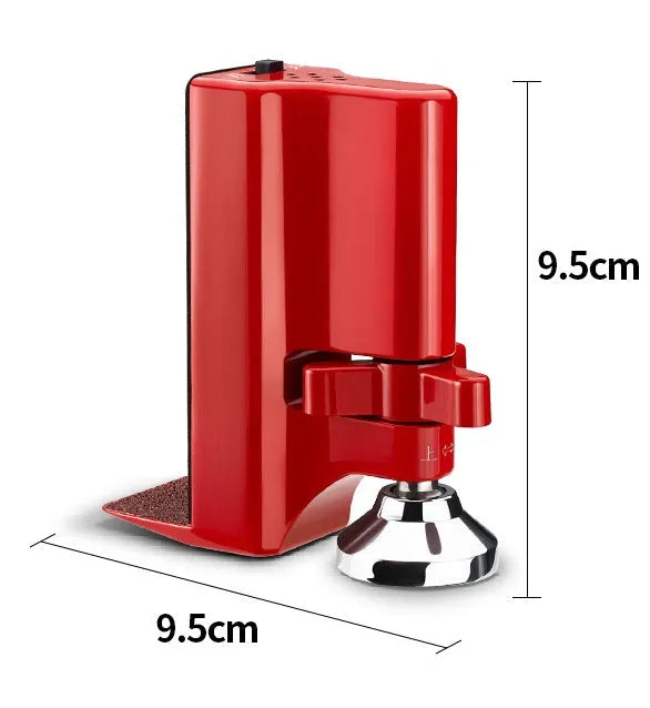 Jiadu Wolf Guard red door stopper alarm with 80dB sound, placed under a door seam for security