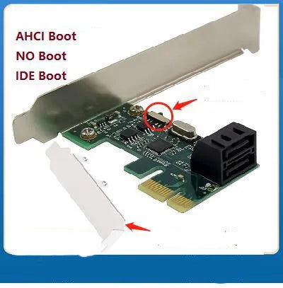 Desktop PCI-E SATA3.0 expansion card with ASM1061 chip and four SATA/eSATA ports