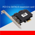 Desktop PCI-E SATA3.0 expansion card with ASM1061 chip and four SATA/eSATA ports