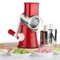 Multi-function vegetable chopper with suction cup base for slicing potatoes and carrots