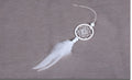 5cm white mini dreamcatcher pendant for wall, car, and bag decoration in modern simple style