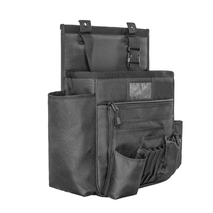 Black 600D Oxford cloth car seat back storage bag, 55 x 37 cm, for car use