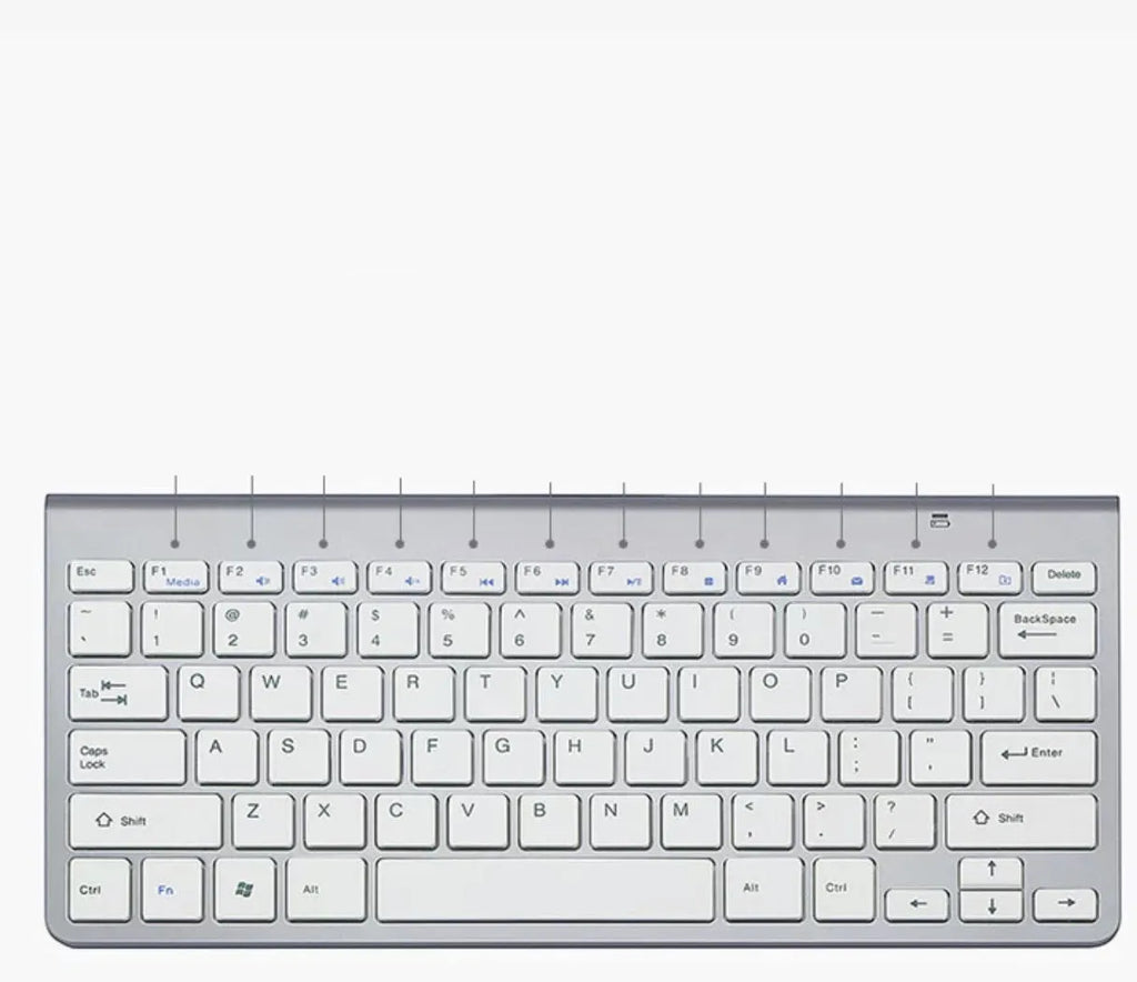 2.4G wireless keyboard and mouse set, compact 283 x 122 x 10 mm, black gold silver options