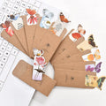 Butterfly shaped paper bookmark in Japanese Korean cute stationery style