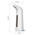 White ABS contact-free automatic induction liquid dispenser 214x70x116mm with 5cm sensing range