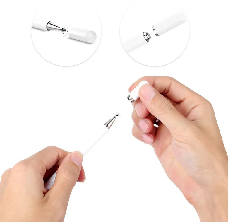 Black passive capacitance pen with aluminium alloy body and nano nib for touchscreens