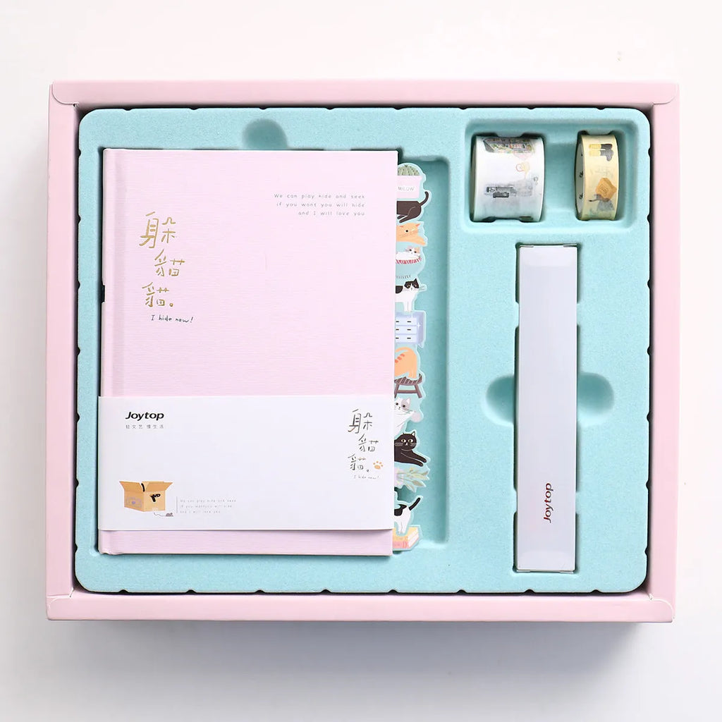 A6 hand ledger notebook with wire-o binding in blue, green, pink, or purple cover colours