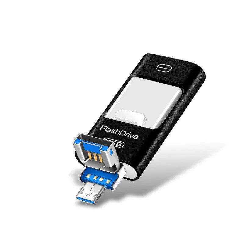Three-purpose USB 3.0 flash drive with metal shell in high speed silver, 64G and 8GB options