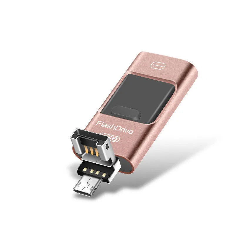 Three-purpose USB 3.0 flash drive with metal shell in high speed silver, 64G and 8GB options