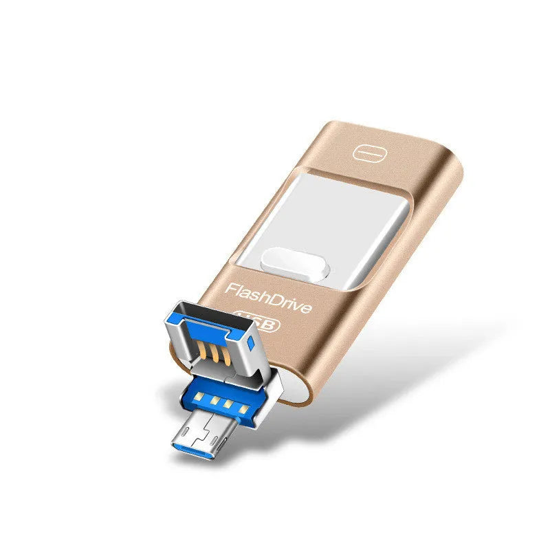 Three-purpose USB 3.0 flash drive with metal shell in high speed silver, 64G and 8GB options