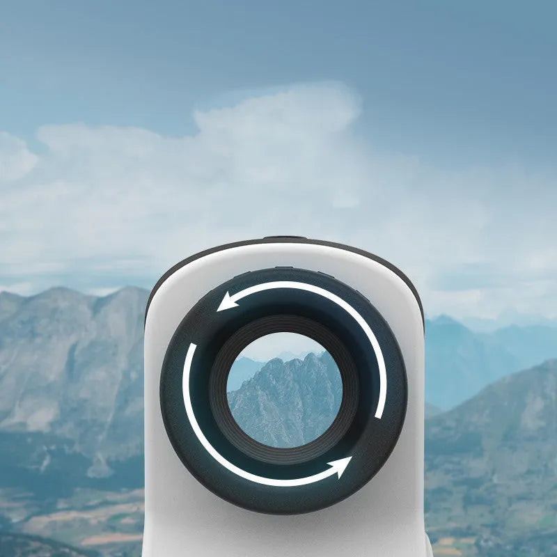 DKW series laser rangefinder telescope for golf and outdoor distance measurement up to 1500 metres.