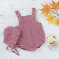 Baby romper in gelled fabric, conjoined bodysuit, four colours green grey pink white, sizes 6M to 24M