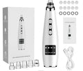 Electric blackhead suction instrument, black, with LCD display, 5 modes, compact 173x44x40mm