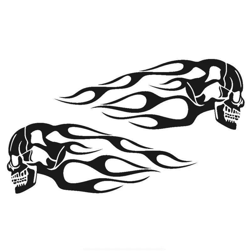 General Motors PVC motorcycle body sticker black 18x10cm on clean surface