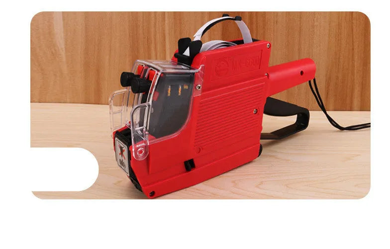 Supermarket price coding machine for manual bottle labelling with bidirectional printing