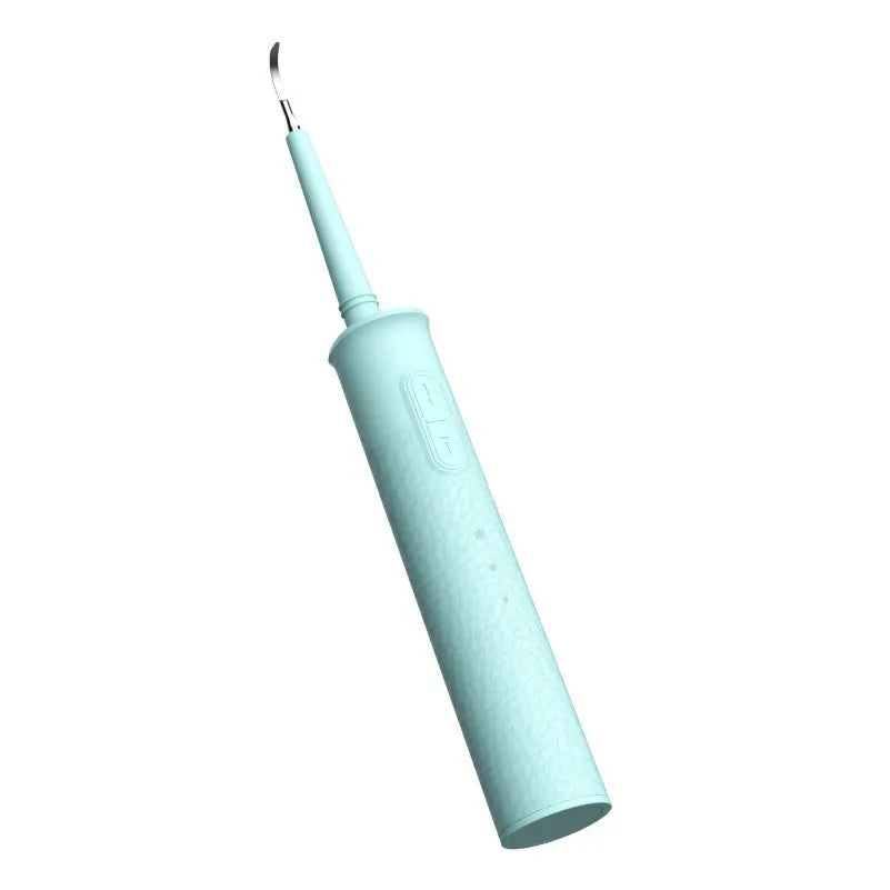 Black household dental scaler with three gear settings and USB charging cable