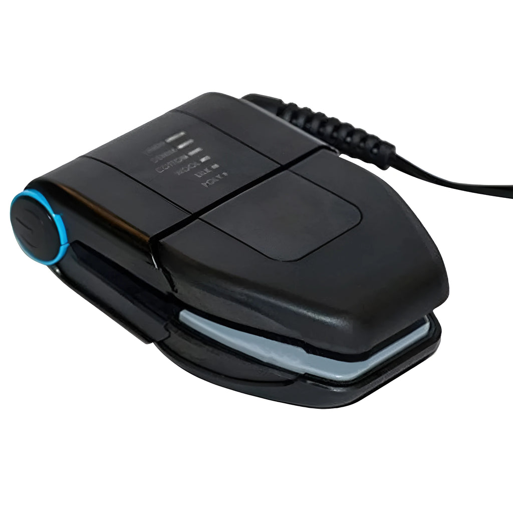 Portable folding mini electric travel iron with temperature control dial