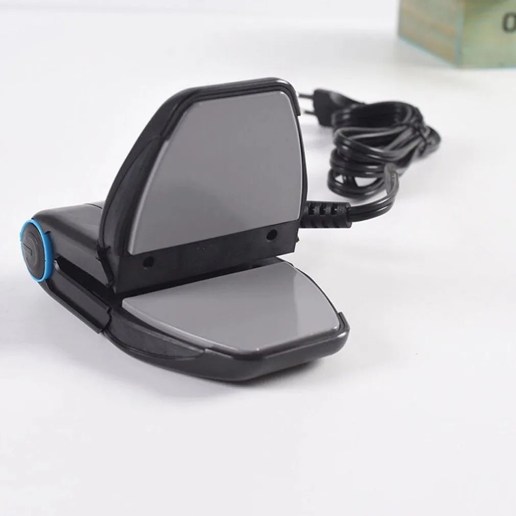Portable folding mini electric travel iron with temperature control dial